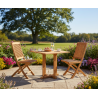 Sissinghurst 2 Seater Square 80cm Dining Set with Cannes Chairs