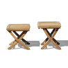 Cannes Adjustable Teak Footstool