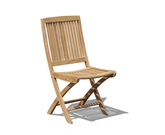 Palma Teak Folding Chair and Cannes Adjustable Garden Footstool
