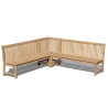 Reigate Teak Corner Chair and Garden Benches Set