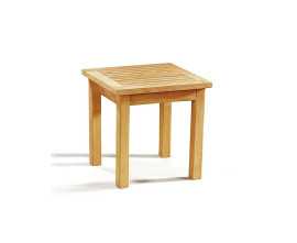 Teak 50cm Square Side Table