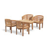 Wimbledon Teak Coffee Table and Bloomsbury Tub Chairs