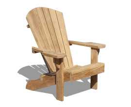 Teak Adirondack Lounge Bear Chair
