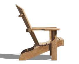 Teak Adirondack Lounge Bear Chair