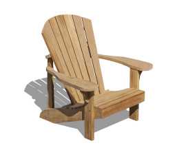 New England Teak Wood Adirondack Chair