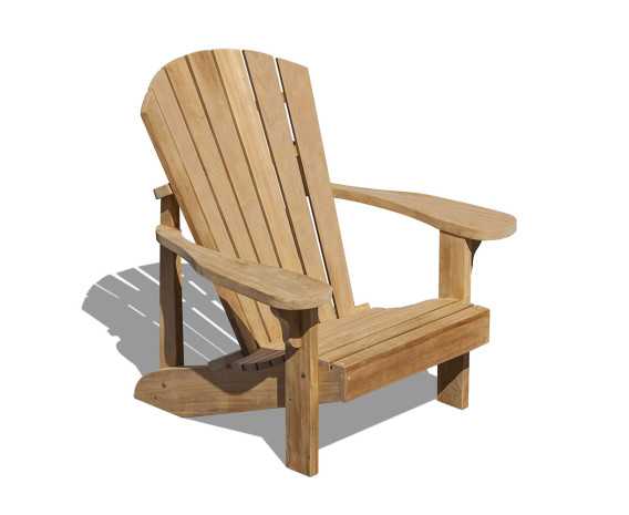New England Teak Wood Adirondack Chair