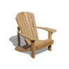 New England Teak Wood Adirondack Chair