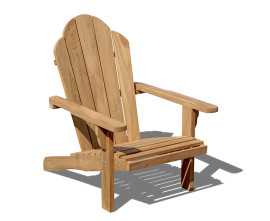 Teak Wood Adirondack Chair