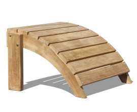 Teak Adirondack Bear Chair Footstool