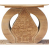 Ashanti-style Ornate Javanese Teak Stool