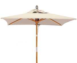 Tilting Square 2m Garden Parasol - Natural