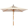 Tilting Square 2m Garden Parasol - Natural