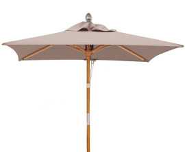 Tilting Square 2m Garden Parasol - Taupe