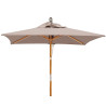 Tilting Square 2m Garden Parasol - Taupe