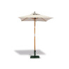 Square Hardwood 1.5m Garden Parasol - Natural