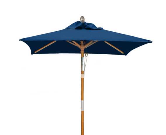 Tilting Square 1.5m Patio Parasol - Blue
