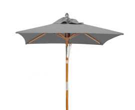 Tilting Square 1.5m Patio Parasol - Grey
