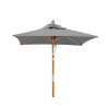 Tilting Square 1.5m Patio Parasol - Grey