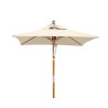 Tilting Square 1.5m Patio Parasol - Natural