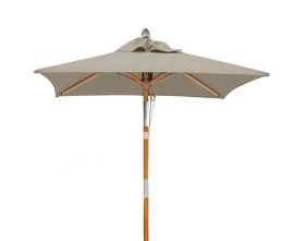 Tilting Square 1.5m Patio Parasol - Taupe