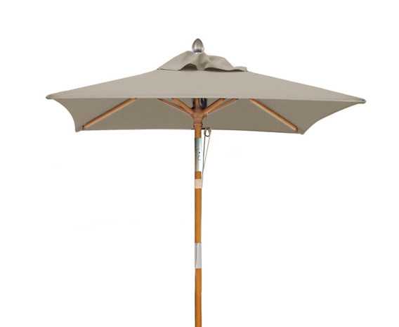 Tilting Square 1.5m Patio Parasol - Blue