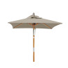 Tilting Square 1.5m Patio Parasol - Taupe