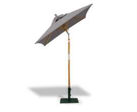 Tilting Square 1.5m Patio Parasol - Grey