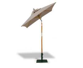 Tilting Square 1.5m Patio Parasol - Taupe