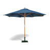 Octagonal 3m Wooden Garden Parasol - Blue