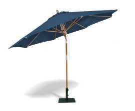 Octagonal 3m Wooden Garden Parasol - Blue