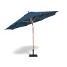 Octagonal 3m Wooden Garden Parasol - Blue