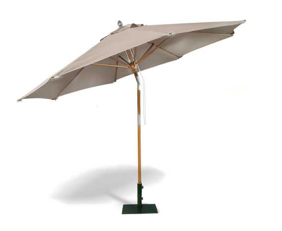 Octagonal 3m Wooden Garden Parasol - Blue