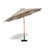 Octagonal 3m Wooden Garden Parasol - Taupe