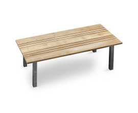 Nova Rectangular Teak 220cm Table with Metal Legs
