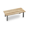 Nova Rectangular Teak 220cm Table with Metal Legs