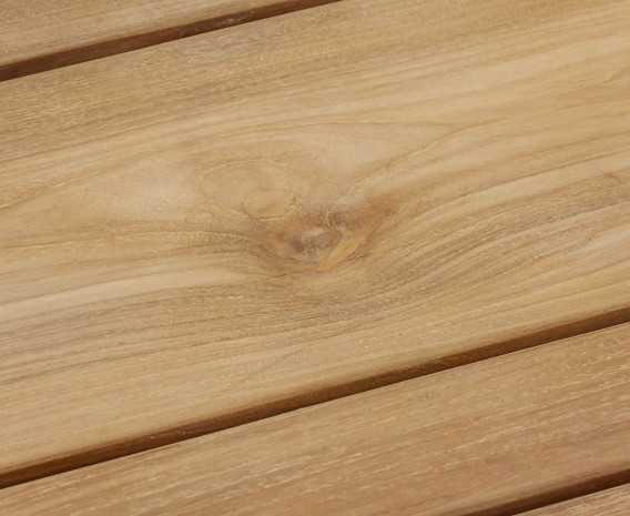 Nova Rectangular Teak 220cm Table with Metal Legs