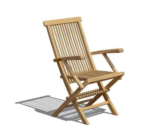 Newhaven Outdoor Folding Chair with Arms
