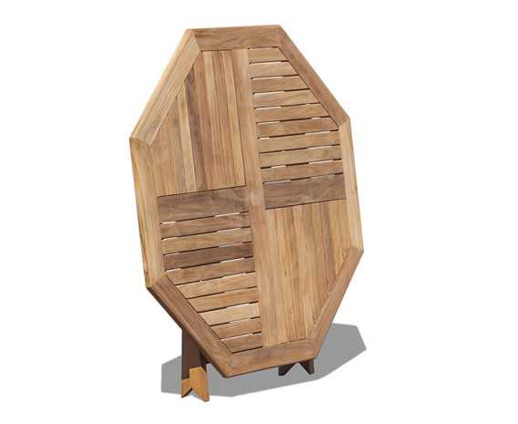 Lymington Octagonal 1.2m Folding Dining Set with 4 Newhaven Armchairs