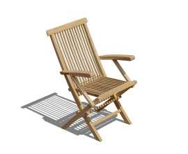 Newhaven teak folding armchairs