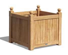 Deluxe Teak Garden Planter – Bespoke Wooden Outdoor Planter