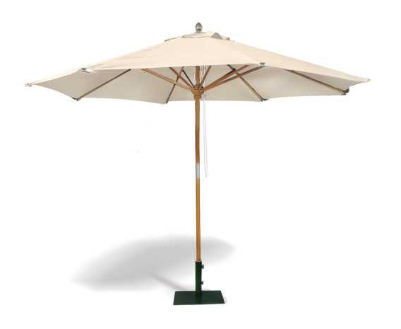Octagonal 3m Wooden Garden Parasol - Blue