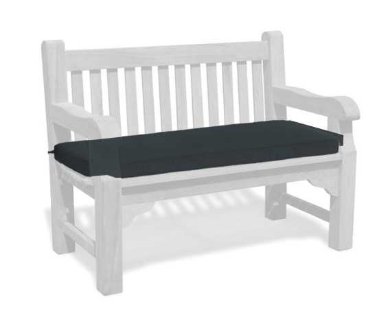 2 Seater Garden Bench Cushion - 1.2m/4ft - Navy Blue