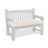 2 Seater Garden Bench Cushion - 1.2m/4ft - Natural