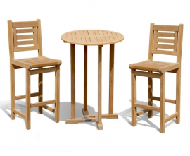 Sissinghurst Teak Bar Table Set
