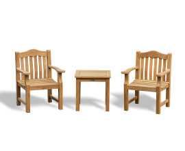 Winchester Tea Table and Austen Armchairs Set