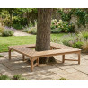 Square Teak Tree Seat - 1.8m