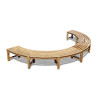 Teak Curved Tree Bench Seat