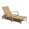 Antibes Synthetic Rattan Outdoor Sun-Lounger