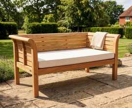 Mustique Teak Outdoor Daybed - 1.5m