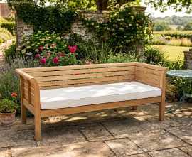Mustique Large Teak Outdoor Daybed - 2.1m